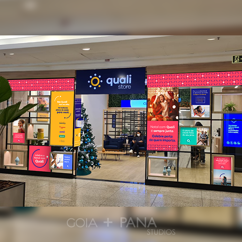 Qualicorp - Comunicação interna e vitrine para a Qualicorp para todas as unidades de lojas do Brasil.